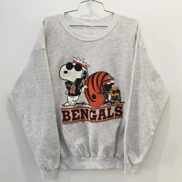 Cincinnati Bengals Football Sweatshirt Sweater Cincinnati Bengals Retro Unisex - Picture 2 of 3
